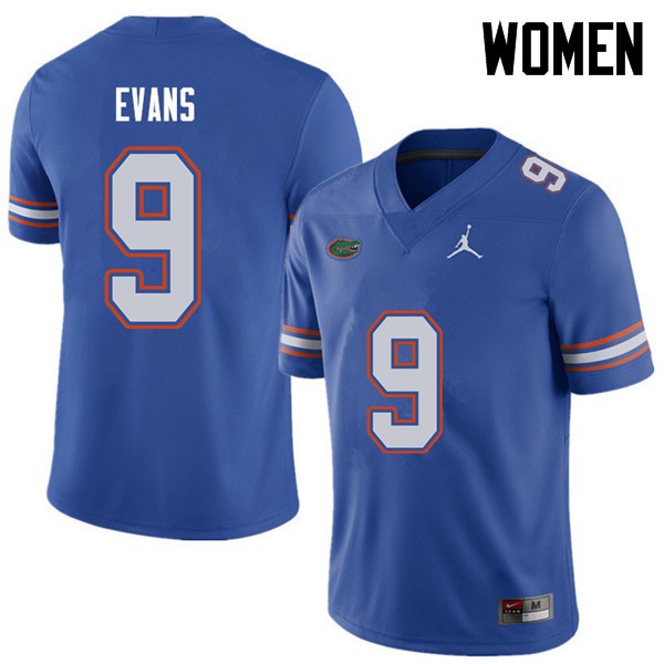 Jordan Brand Women #9 Josh Evans Florida Gators College Football Jersey Royal